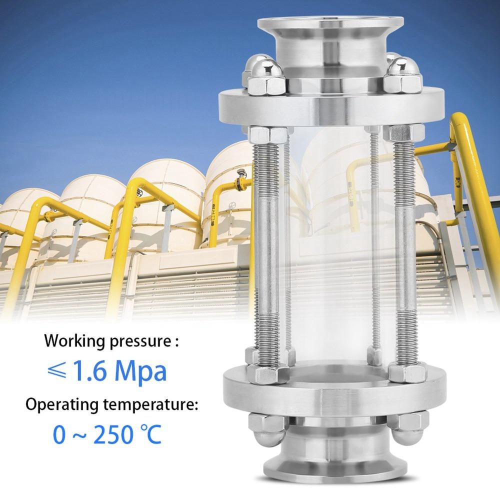 Stainless Steel 304 Sanitary Sight Glass Sanitary Grade Sanitary Flow Glass  Flow Monitoring