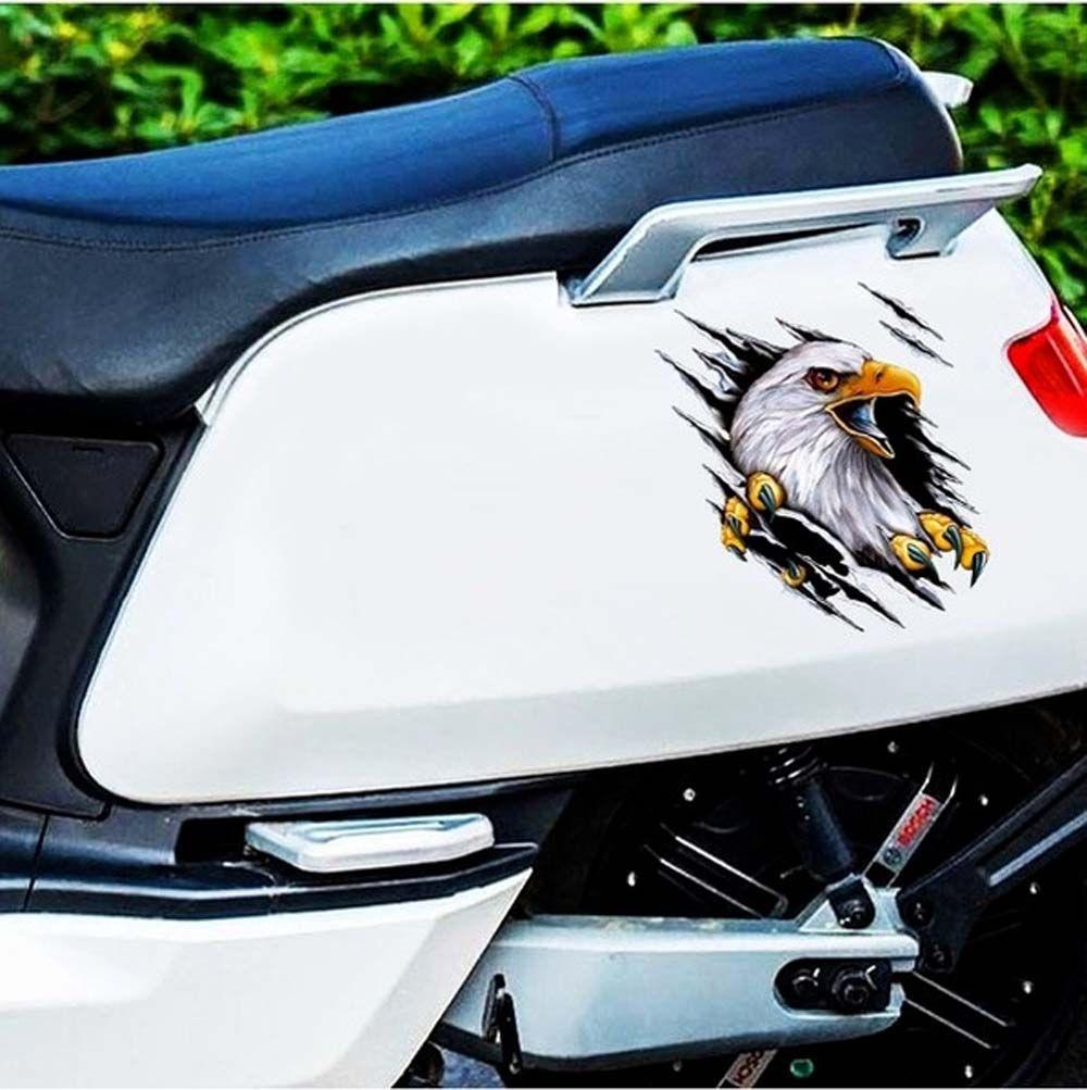 Scratch blocking 3D Simulation Sticker Car Body Decoration Eagle Car Sticker Motorcycle Decal