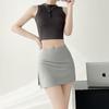 Split-ended Sports Culottes Women's Spring and Summer New High-waisted A-word Thin Skirt, Hip-wrapped Anti-light Small Skirt