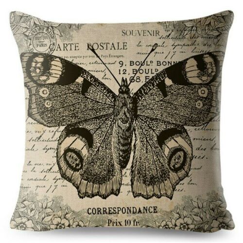 European Vintage Gothic Style Cushion Cover Flowers Print Throw Pillows Cases