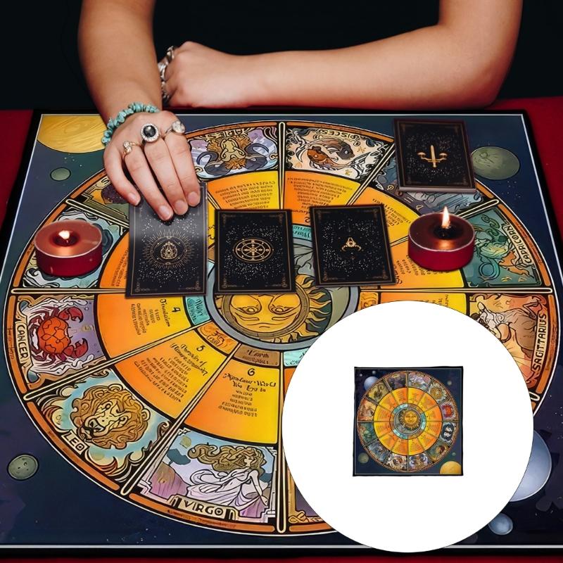 Созвездия Узор Астрология Скатерть Таро Гадания Скатерть Алтари Ткань Гадания Настольная игра Аксессуар