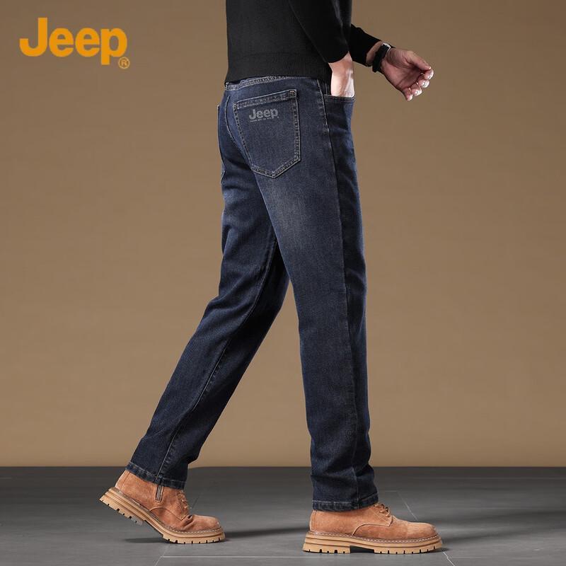 Jeep Мужские джинсы из денима прямого кроя в стиле ретро
