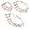 Hanging Parrot Climbing Toy Colorful Wood Bird Perch High-quality Bird Cage Decoration  Cockatiels