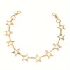 Unisex Punk Chain - Heavy-Duty Alloy Waist Chain with Hollow Star Charms, Edgy Belt accessory for Men & Women - Perfect for Jeans, Concerts, Gothic Ou