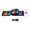 49 Key Roll Up Piano Thickened Silicone Waterproof 500mAh Colorful Foldable Electronic Piano Music