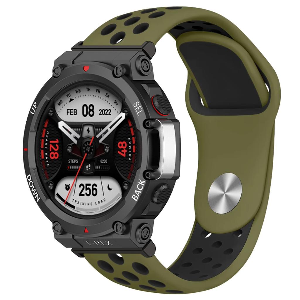Дышащий силиконовый ремешок для умных часов Huami Amazfit T-Rex 3, спортивный браслет, ремешки для Amazfit T Rex Trex Pro Ultra Correa
