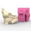 Уникальная силиконовая форма 3D цветочные горшки Формы Форма для держателя ручек в виде слона Поделка