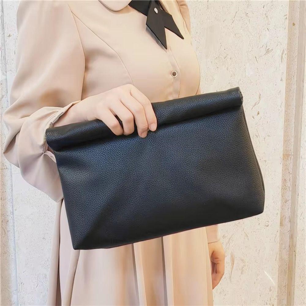 Large Capacity Clutch Bag Zipper Banquet Bag Casual Women Clutches Dating