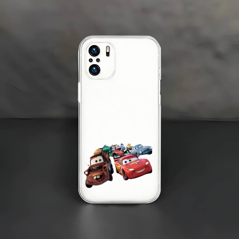 Cars L-Lightning M-McQueen Phone Case Clear Frame Soft TPU Case Cover For Xiaomi Mi 14 13 14 Pro 15 Bumper Shockproof