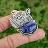 Daughters Day Deal Natural Sodalite 925 Silver Sister Bezel Boho Pendant Jewelry
