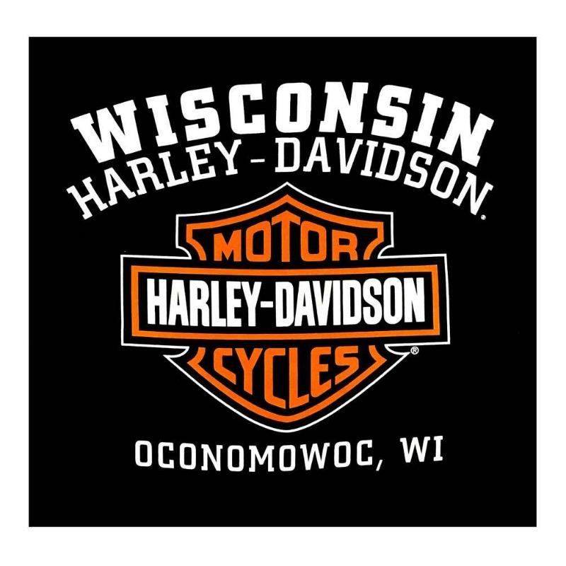 Мужская толстовка с длинным рукавом Harley-Davidson Черная Смесь полиэстера и хлопка Повседневная