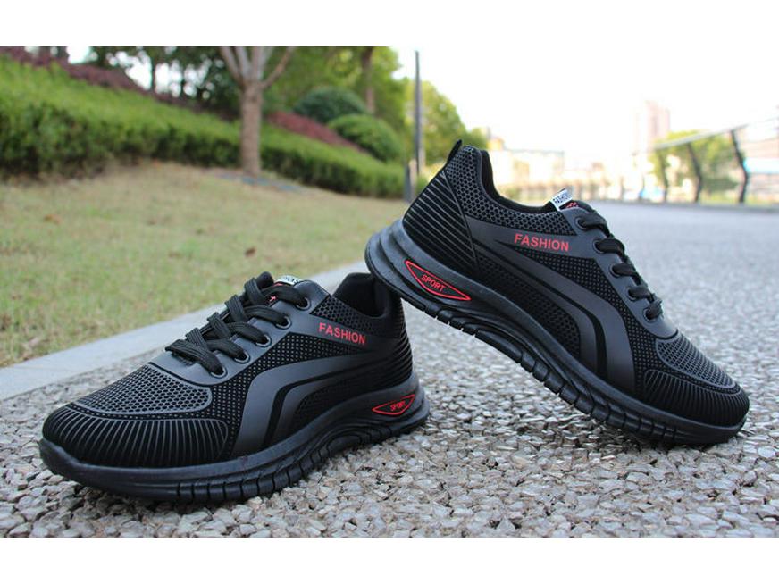 Men's 2025 Breathable Mesh Running Shoes - Trendy Casual Korean Style for Spring/Summer/Autumn
