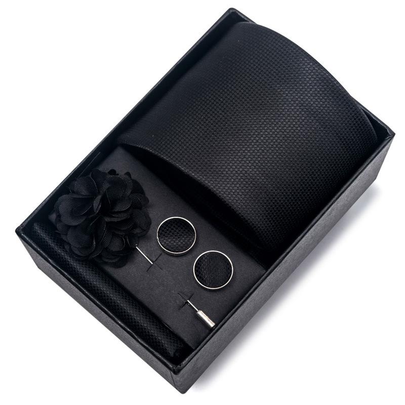 Свадебный галстук для жениха, праздничный бордовый галстук, мужской костюм, запонки, корсаж, аксессуары, комплект