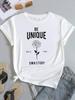 (Asian Size) Clothing Casual Tshirt Women Letter Trend Style Cute Short Sleeve Fashion Print Lady Tee Top Female Graphic T-shirts