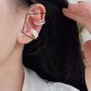 Новые Серьги-кольца из стерлингового серебра 925 пробы Зажим Матовый Круг Геометрические Панк Для Женщин Девушек Подарок Украшения