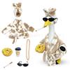 Porch Goose Decoration Clothes Set Waterproof Raincoat Bikini Ghost Outfit for 23 Inch Lawn Garden Statue Costume