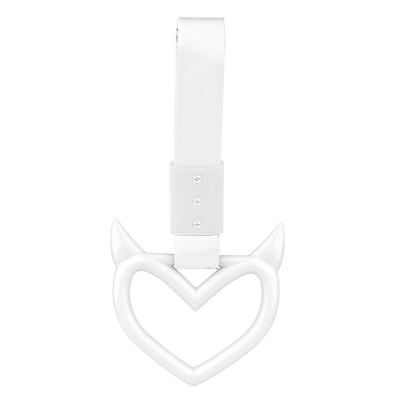 Цветной автомобильный буксировочный ремень Tsurikawa Ring Heart JDM Train Bus Handle Strap Styling Drift Charm Strap Auto Accessories