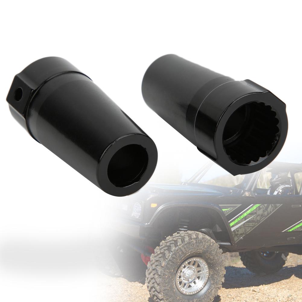 2pcs Aluminum Alloy Rear Axles Bushing Accessory Fit for Wraith AX90018 90020 1 10 RC CarBlack