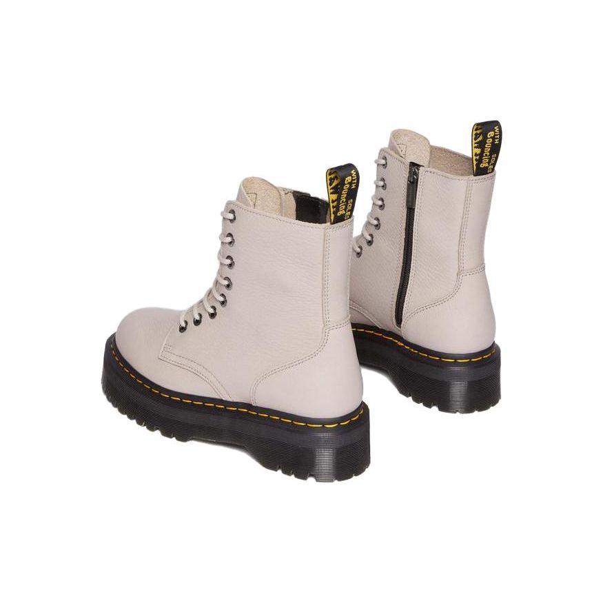 Dr. Martens Кожаные ботинки на платформе Jadon 3 Pisa, винтажные серо-коричневые кроссовки унисекс, кремовые 31159348