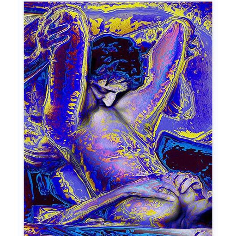 Алмазная картина 5d DIY Полный алмаз круглый сексуальный обнаженный арт фото алмазная живопись вышивка кристальная мозаика аксессуар инструмент