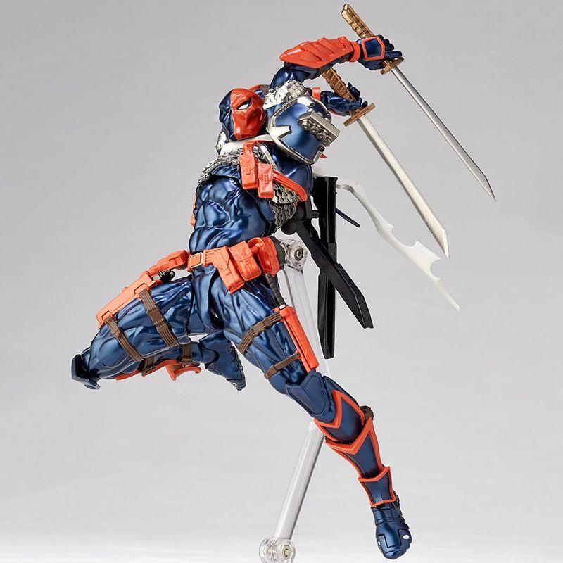 Revoltech Amazing Yamaguchi Deathstroke №011 Высокодетализированная ПВХ Фигурка Коллекционная Игрушка