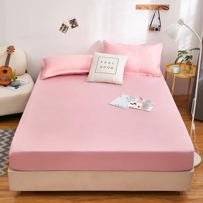 Водонепроницаемая простыня на резинке для дома, эластичная простыня, приятная для кожи, покрывало для кровати, постельное белье в цветочном стиле(Нет наволочки)