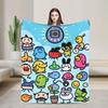 Soft Blanket Airplane Travel Tamagotchis Digital Pet  Throw Blanket  Flannel Bedspread For Outdoor Print Sofa Bed Cover