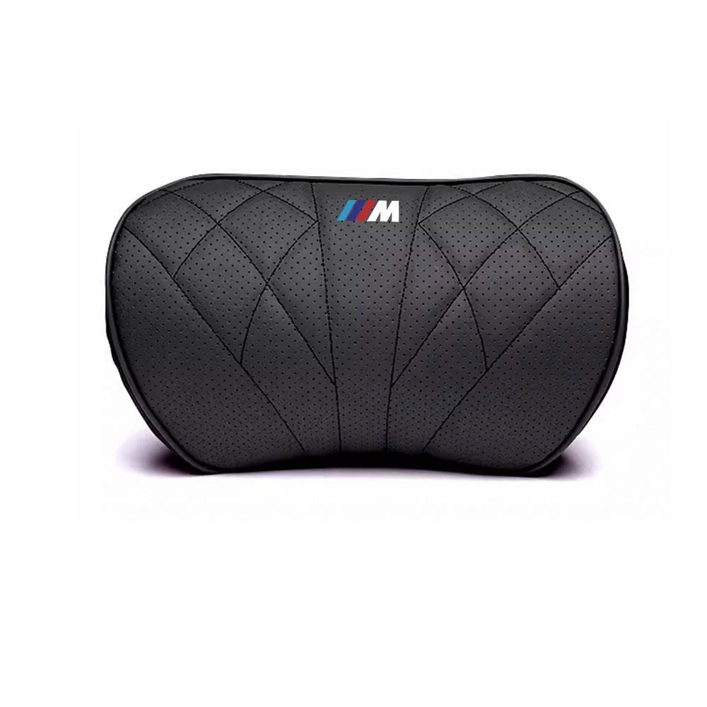 AZXN6 Car Memory Foam Headrest Neck Pillow Lumbar Waist Cushion Accessories For BMW M Performance E39 F20 E36 G30 G20 X5 Auto Interior
