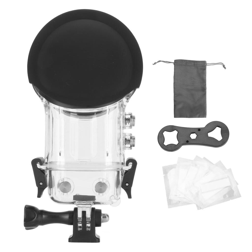 Camera Underwater Dive Protective Shell Hydrophobic Coating Clear Dive Case 164ft IPX8 Waterproof for ONE X3 Camera