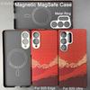 Magnetic Carbon Fiber Case For Samsung Galaxy S25 Ultra/S25 Edge Magsafe Case Aramid Fiber Cover for Galaxy S25/S25 Plus Case