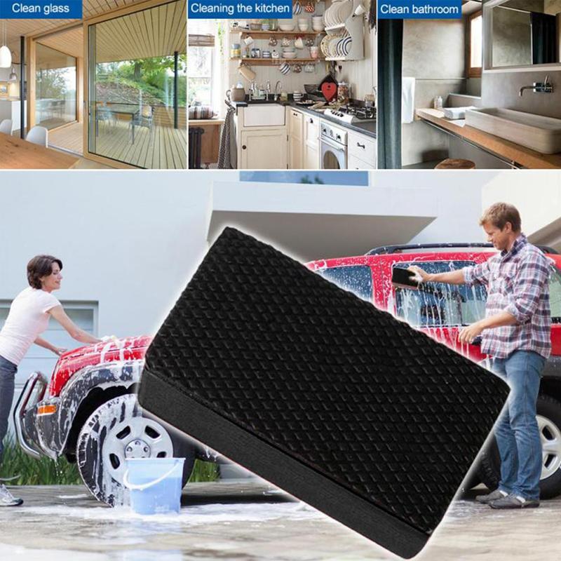 5Pcs Car Clay Bar Pad Sponge Block Cleaning Eraser Wax Polish Pad Tools Black Car Cleaning Tools Auto Detail Cleaning Care