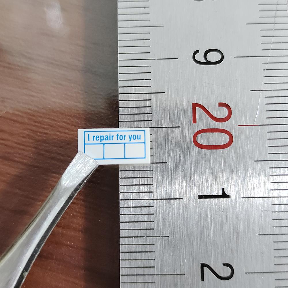 400 шт. 10x5 мм I Repair For You, защита от несанкционированного вскрытия, защита от удаления, бумага Birttle, гарантия, уплотнительная наклейка, срок годности, записываемая