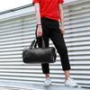 Unisex Large Capacity Travel Duffle Faux Leather Gym Fitness Tote Shoulder Bag