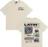 2026 Summer Rock Band Latin Mafia Album Tour Cover Tshirt Unisex Hip Hop Punk Super Cotton Tshirt Fashion Leisure Oneck Tshirt