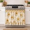 Cotton Blend Stove Cover Skirt Charming Farmhouse Stove Skirt Rustic Oven Curtain  Kitchen Decor