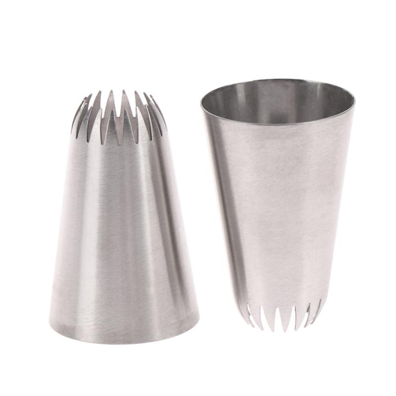 D66 #18 Насадка для глазури с открытой звездой, наконечник для труб из нержавеющей стали, советы по украшению торта