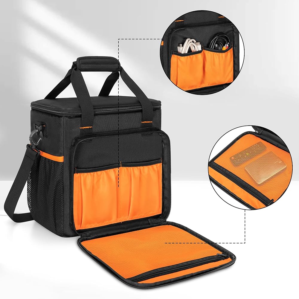 PGmoon Travel Carrying Case for Nebula, Mars 3, and Cosmos Laser 4K/SE Projectors with Accessory Pocket (Patented Design)