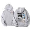 Rapper HOKE Bbo Album 2025 Tour Cover Hoodie Men Casual Long Sleeve Pullover High Quality Hip Hop Pop Music Oversized Sweatshirt