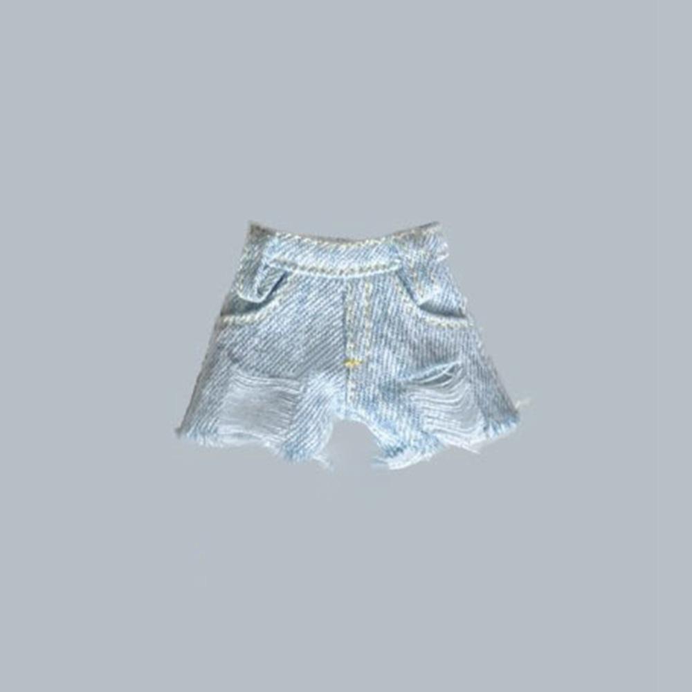 Casual Wear Short Skirt Printed Vest Mini Hollow Knitted Shirt for for blythe Dolls for ob24 Dolls