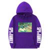Spy X Family Anime Print Hooded Sweatshirt Men Women Oversized Fleece Pullover With Ribbed Hem