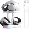 PS VR2 Charging Station, Dual Fast Charger Dock for PS VR2, PSVR2 Charging Station with Led Indicator, Headset Display Stand