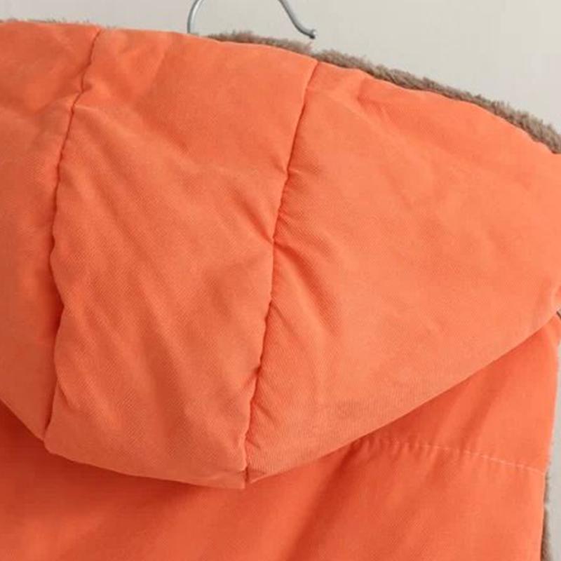 Женское пальто, жилет кораллового цвета, хлопковая кожа, флисовый лоскутный жилет с капюшоном для женской верхней одежды, жилет