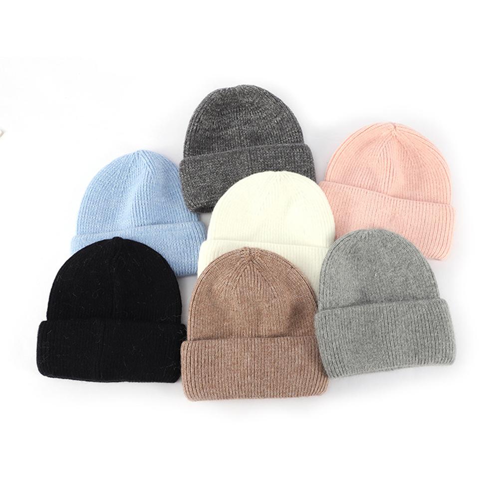 High Quality Daily Warm Beanie Hat Luxury Winter Wool Knitted Plain Beanie Hat Fashionable Daily Solid Color Outdoor Beanie Caps
