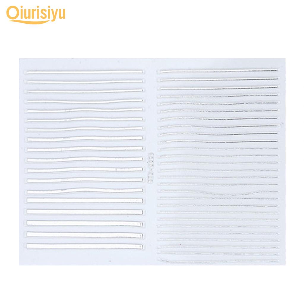 Gold Colour Geometry Shapes Nail Art Sticker