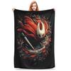 Hollow Knight Silksong Хорнет Силкисонг Игла Охотница Пледы Флисовые Новинка Теплые Пледы для Постельного Белья Гостиной Зима
