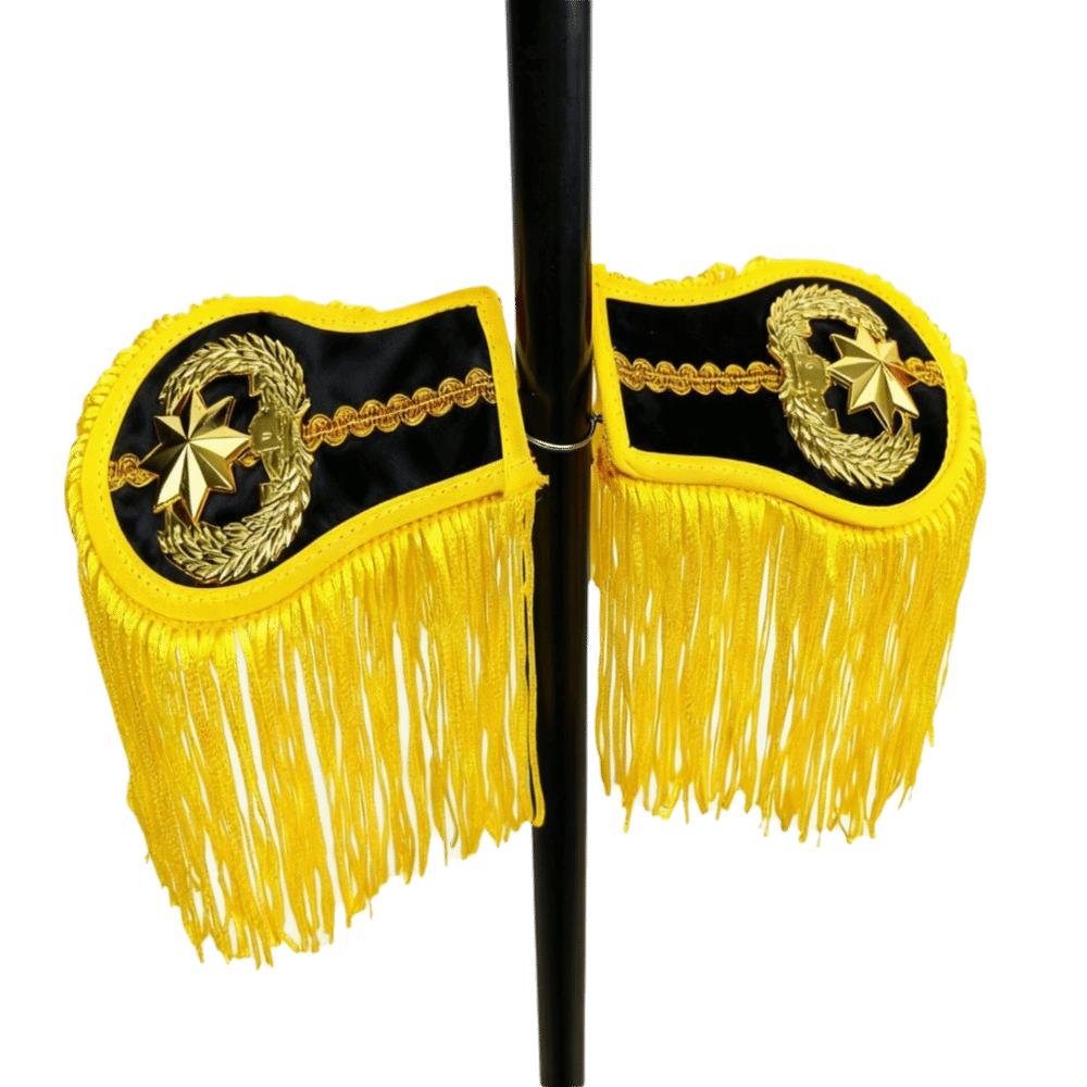 Smooth Satin Fabric Tassel Epaulettes Shoulder Ornaments Choir Performance