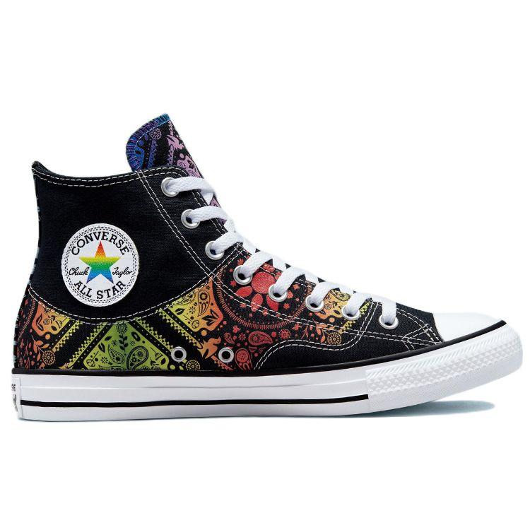 Converse Кроссовки унисекс Chuck Taylor All Star High Pride 2022, черные, университетский красный A02268C