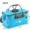 Foldable Wear-resistant Waterproof EVA Fishing Barrel Fishing Box Tools Box Optional Rechargeable Oxygen Pump 30cm/35cm/40cm/45cm/50cm Size Choices