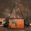 Rabbit Embossed Shoulder Bags Genuine Leather Retro Women Bag Versatile Cowhide Handmade Handbag