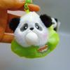 12 см 1 шт. подвеска в виде панды, плюющая пузыри, панда, плюшевый брелок, маленькая фигурка, рюкзак, подвесное украшение, кукла